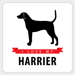 I Love My Harrier Sticker